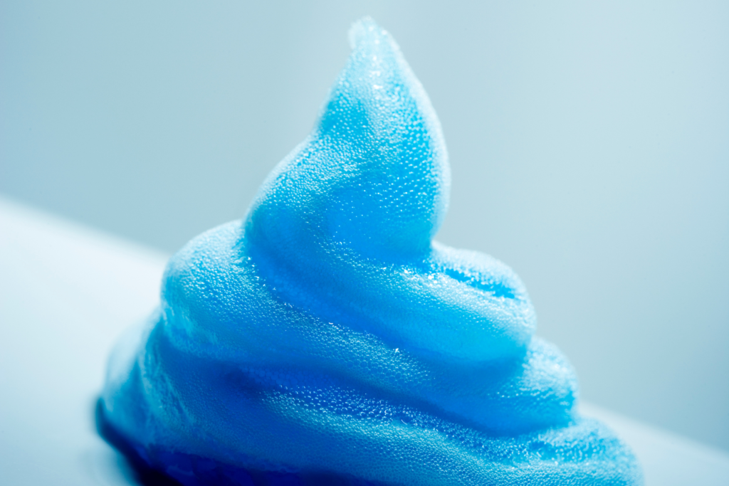 shaving cream with menthol blue