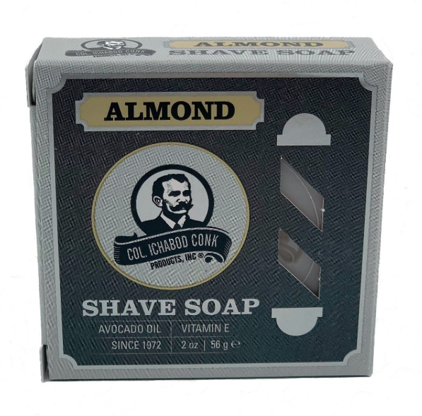 Bar of Colonel Conk Shave Soap in Almond.