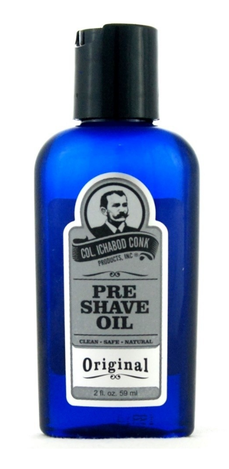 Like most shaving companies, Colonel Conk recommends using a pre-shave oil in addition to their shaving soap.