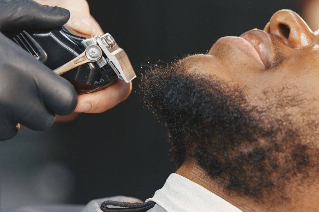 regular trimming and grooming helps keep beards clean