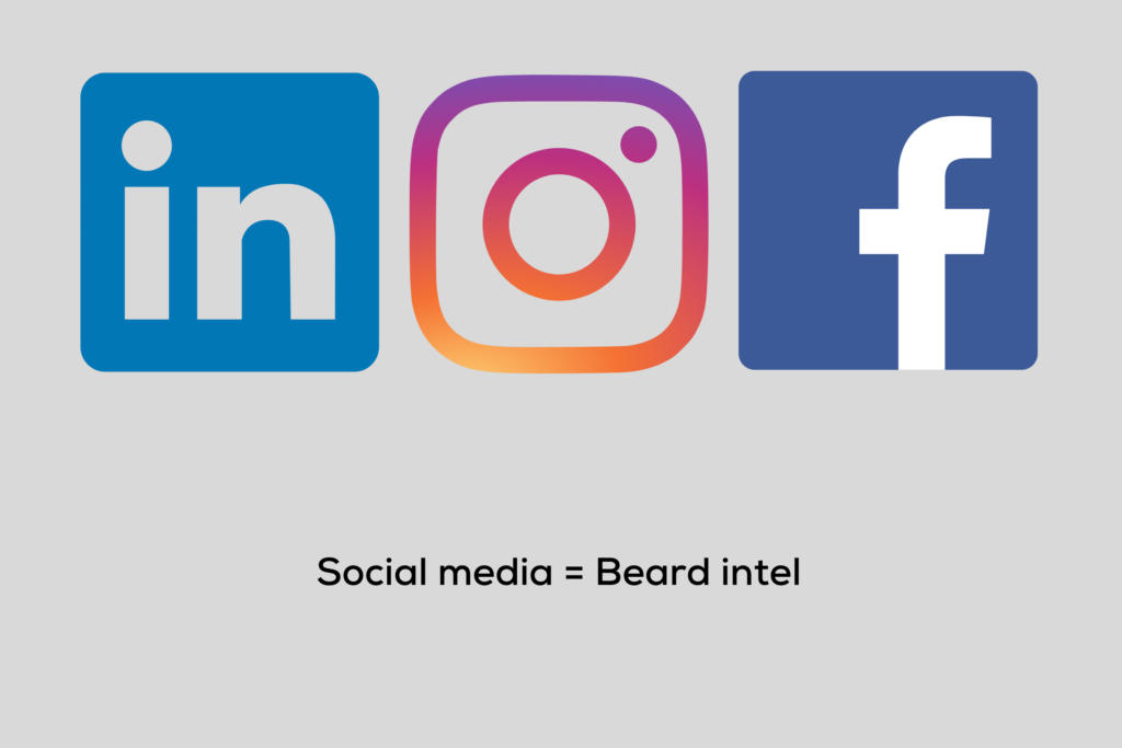 Snoop social media to find bearded employees.